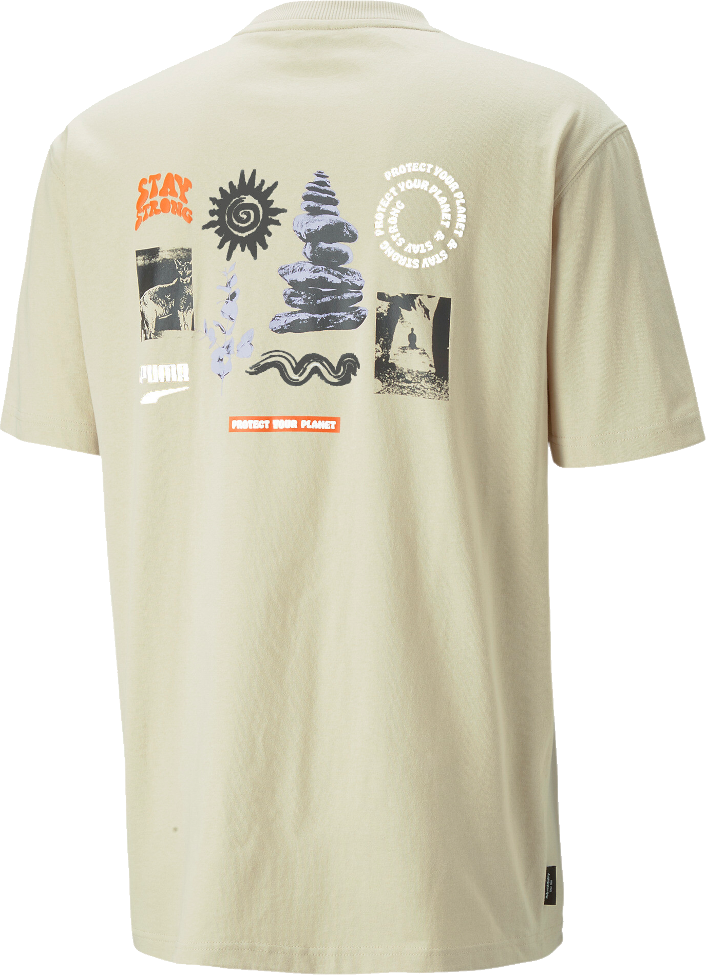 Тениска Puma Puma DOWNTOWN Graphic T-Shirt Бежово | 539181-088, 1