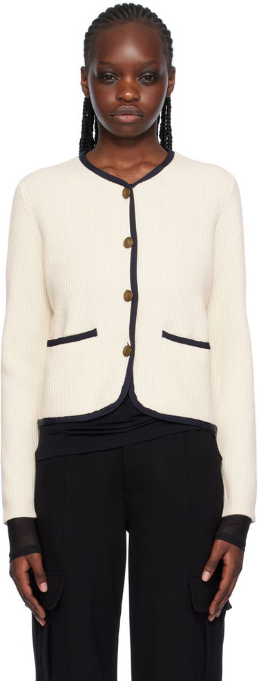 Пуловер rag & bone Rag & Bone Women's Nancy Buttoned Cardigan Бяло | WAS23H034US34, 0