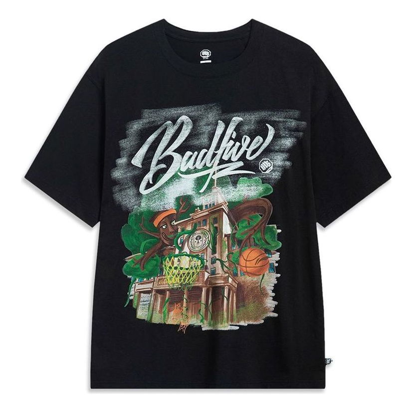 Тениска Li-Ning BadFive Graphic Short Sleeve T-Shirt Черно | AHST509-2
