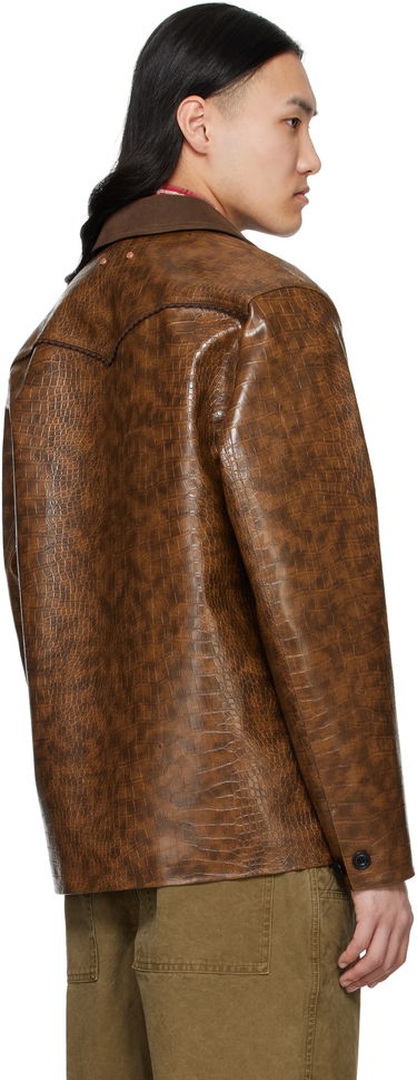 Яке Andersson Bell Andersson Bell Work Faux-Leather Jacket Кафяво | awa679m, 2