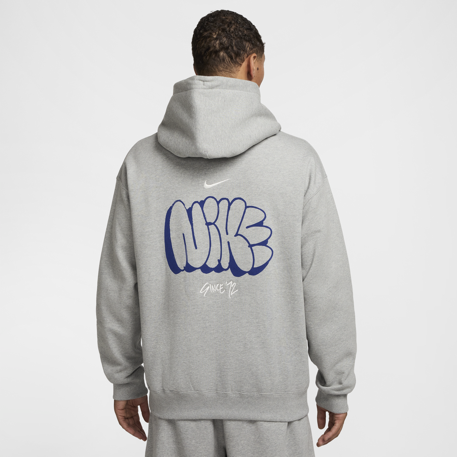 Суитчър Nike Fleece Hoodie With Hood Сиво | HQ4181-063, 0