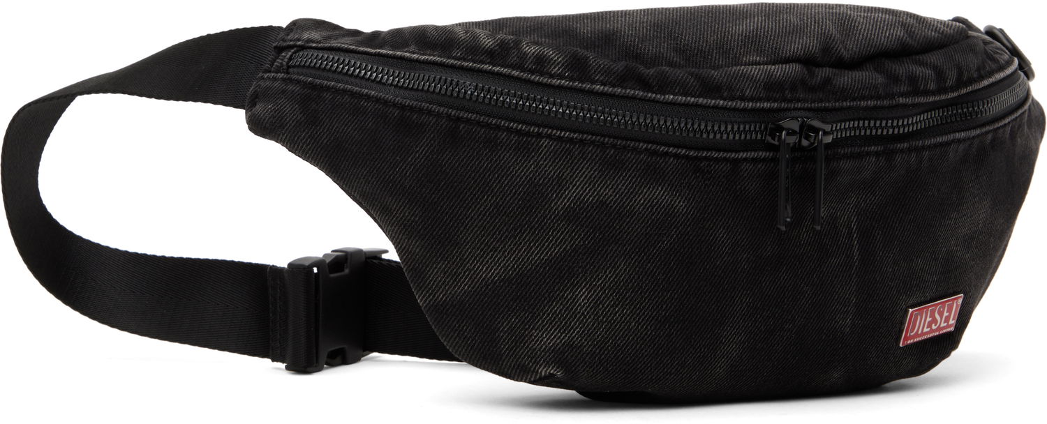 Чанта за кръста Diesel Black Denim Belt Bag Черно | X10089-P5237-T8013, 1