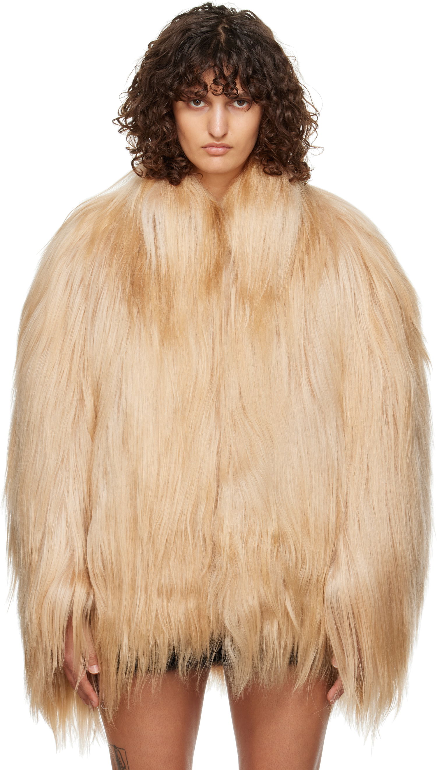 Яке Marni Long Hair Short Faux-Fur Розово | JKMX0328U0 ULG145, 0