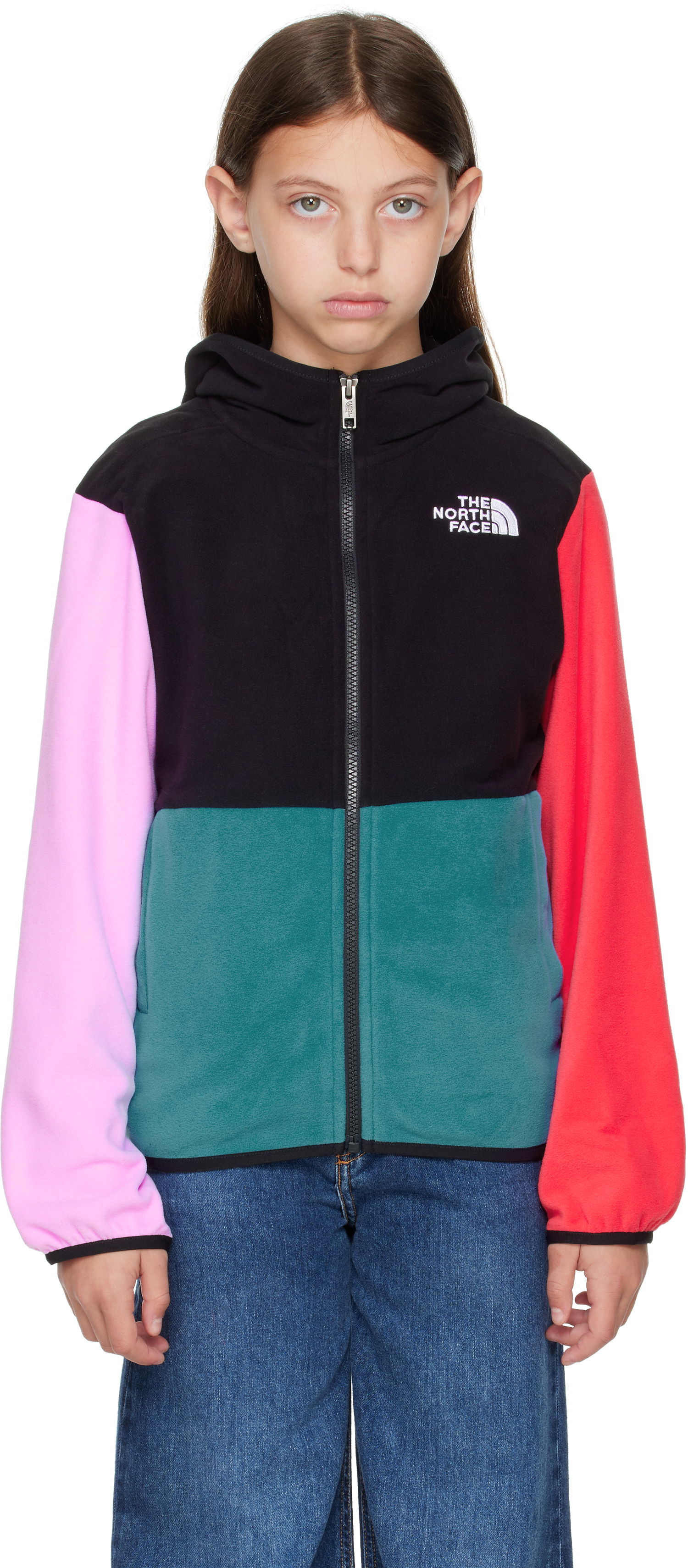 Яке The North Face Kids' Glacier Full-Zip Hooded Fleece Jacket Многоцветен | NF0A8AZK, 0