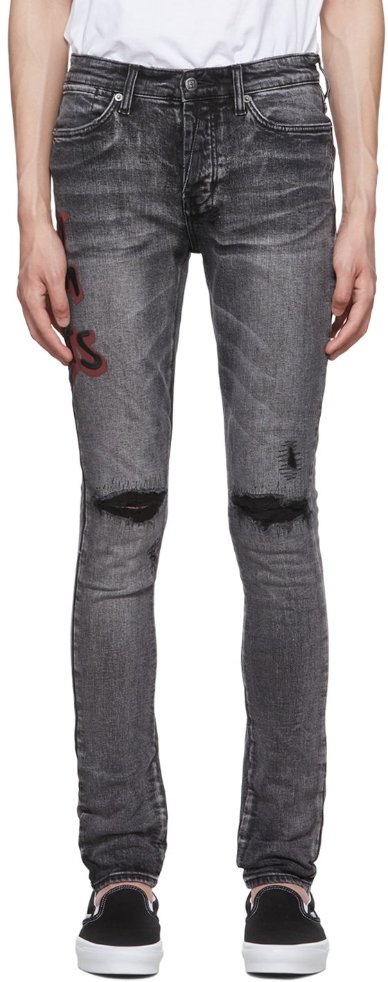 Дънки Ksubi Ksubi Van Winkle Spray Jeans Сиво | MPF22DJ001