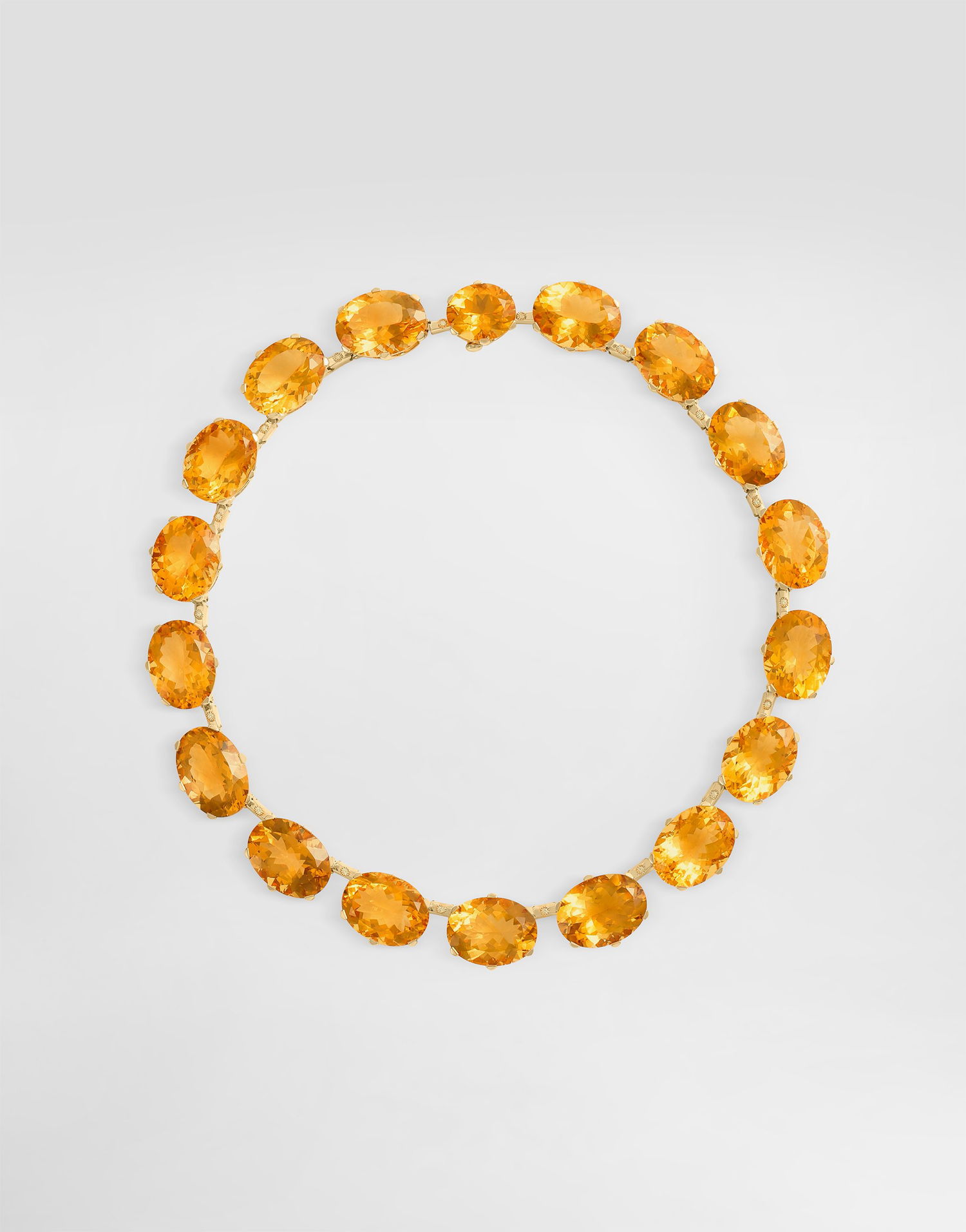 Колие Dolce & Gabbana Anna Necklace 18-carat Yellow Gold With Citrines And Diamonds Оранжево
 | WNSB1GWCTR1ZOO00, 0