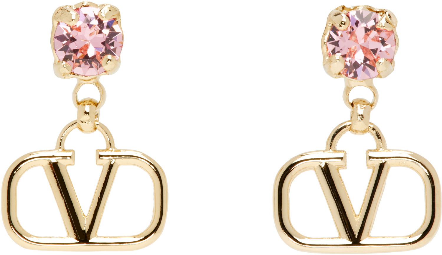 Обеци Valentino Valentino Garavani VLogo Signature Drop Earrings Металик | 6W2J0H29YCW, 0