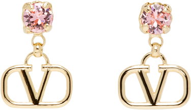 Обеци Valentino Valentino Garavani VLogo Signature Drop Earrings Металик | 6W2J0H29YCW, 0