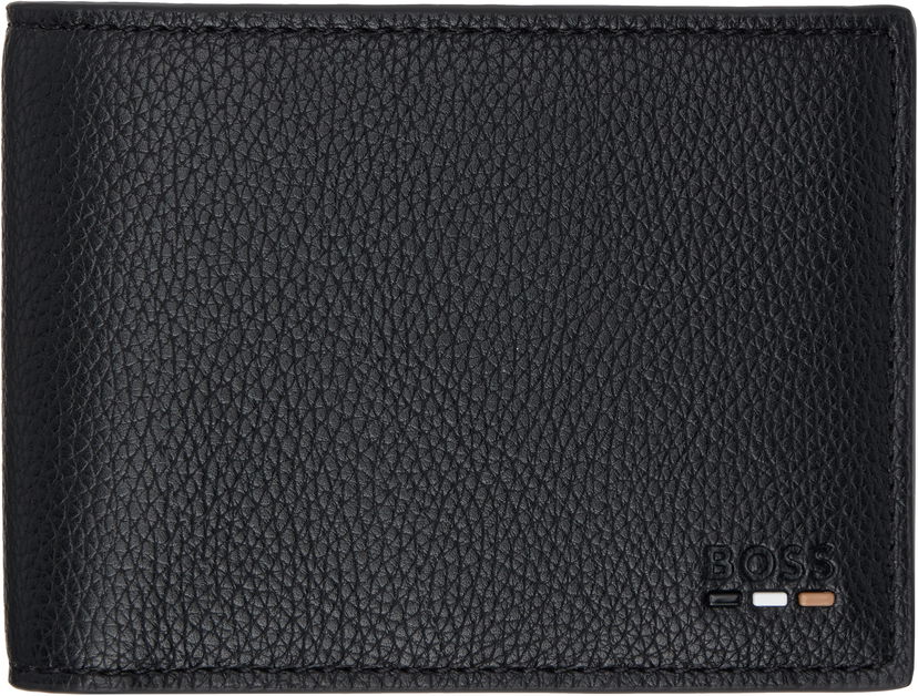 Портфейл BOSS Leather Bifold Wallet Черно | 50536512