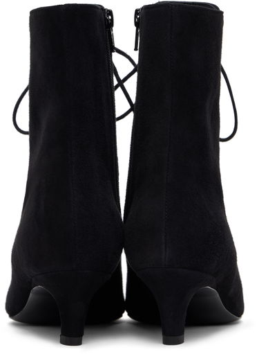 Аксесоари TOTEME TOTEME Suede Lace-Up Ankle Boots Черно | 252-WAS0209-LE0012, 1