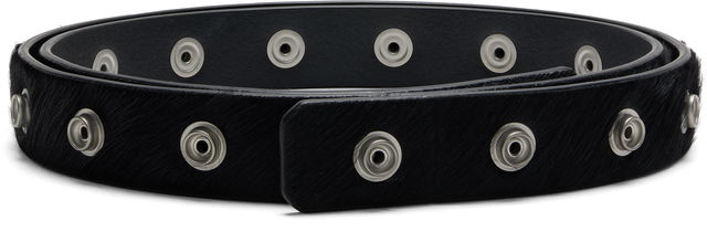 Rick Owens Concordians Pony Hair Snap Belt
