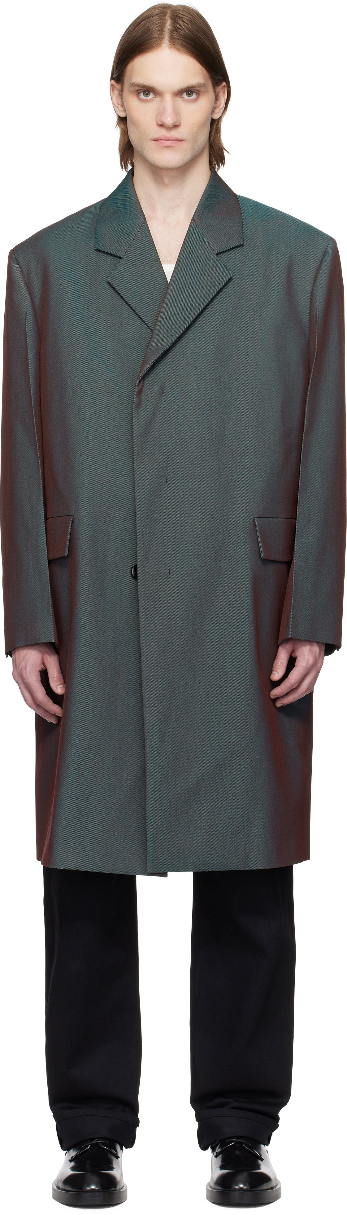 Палта Jil Sander Jil Sander Cavalry Twill Coat Зелено | J21AA0192_J40221, 0