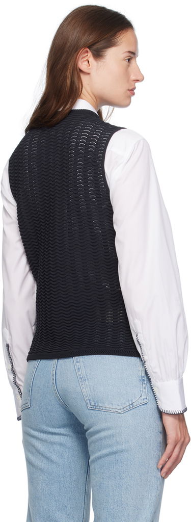 Жилетка rag & bone rag & bone Elisa Knit Vest Черно | WAS24F071UG71, 2