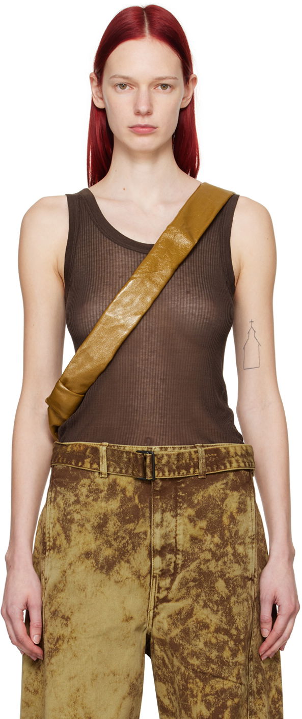 Потник LEMAIRE Seamless Tank Top Кафяво | TO1156 LK1017