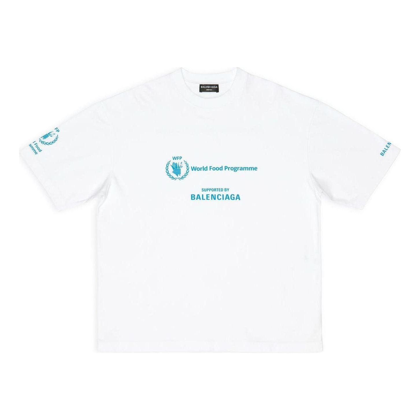 Тениска Balenciaga WFP Graphic Print T-Shirt Бяло | 612966TMVL29086, 0