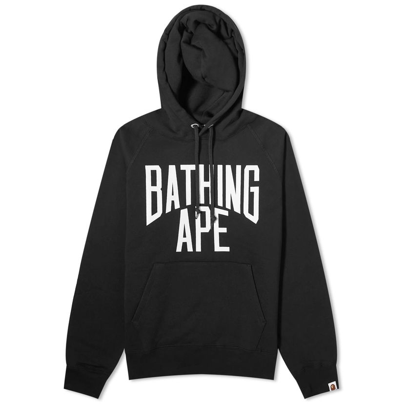 Суитчър BAPE A Bathing Ape Nyc Logo Pullover Hoodie Black Черно | 001PPJ801007M-BLK