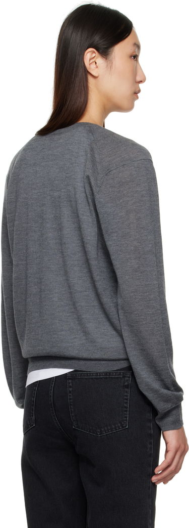 Пуловер Loulou de Saison Loulou de Saison Julio Cashmere V-Neck Sweater Сиво | JULIO, 2
