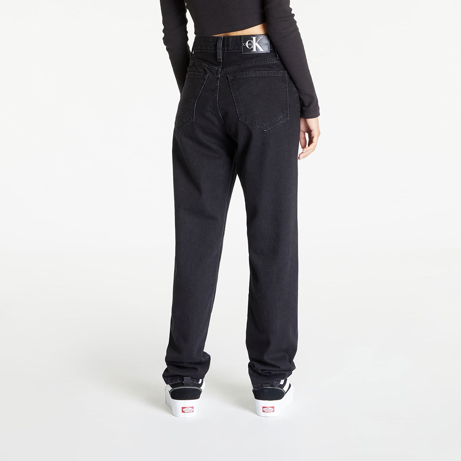 Дънки CALVIN KLEIN Authentic Slim Straight Черно | J20J221759 1BY, 1