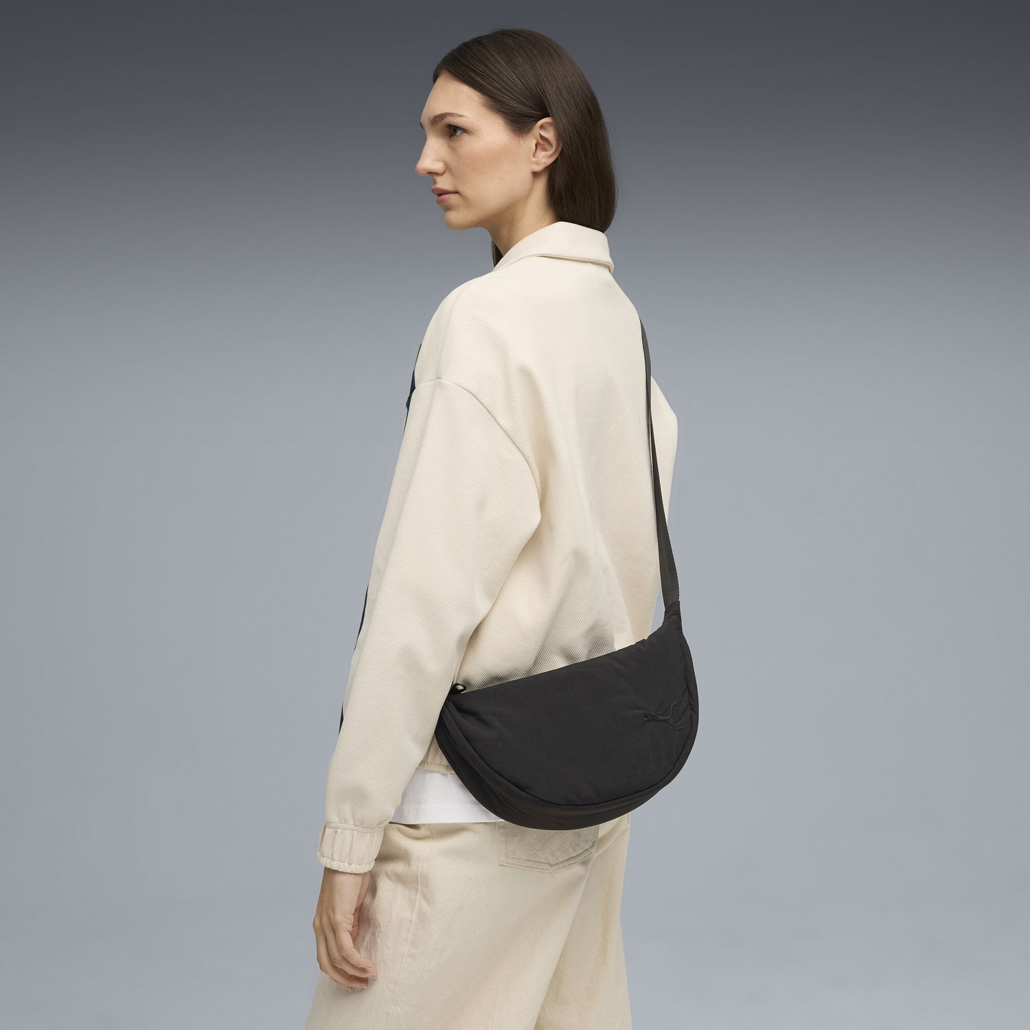 Чанта през рамо Puma HER Half Moon Crossbody Bag 3L Черно | 091716_01, 1