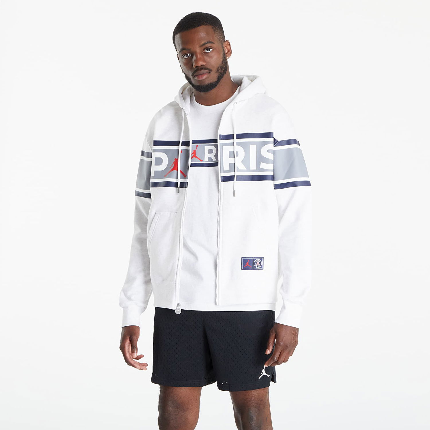 Суитчър Jordan Paris Saint-Germain Fleece Hoodie Бяло | DB6481-051, 0