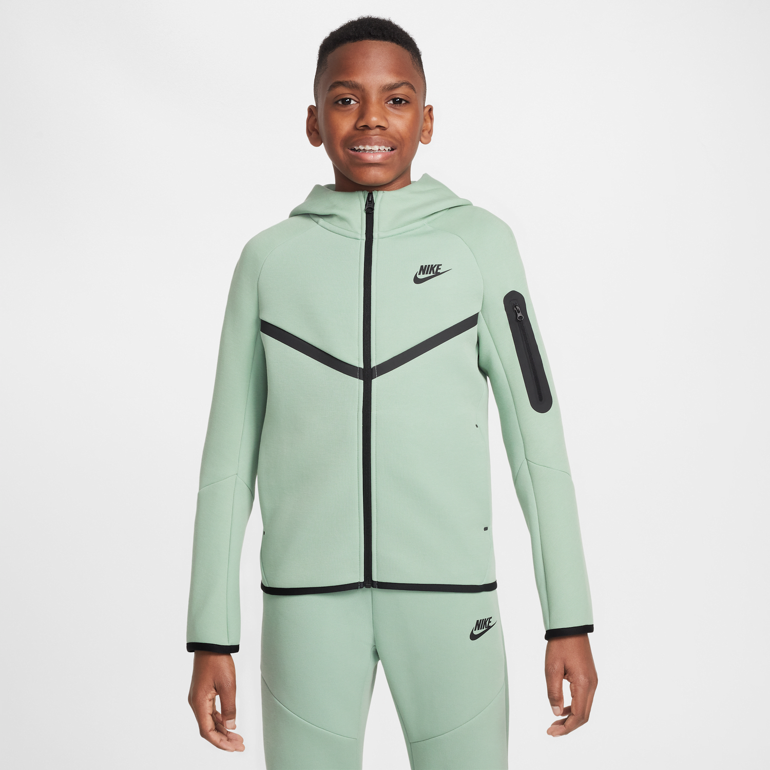 Суитчър Nike Nike Sportswear Tech Fleece Full-Zip Hoodie Зелено | HV5867-037, 0