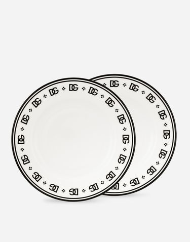 Домашен декор Dolce & Gabbana Dolce & Gabbana Soup Bowl Set Бяло | TC0S05TCALHU0082, 0