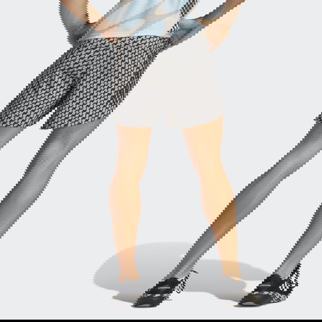 Къси панталони adidas Originals Marimekko x Run Icons 3-Stripes Shorts Сиво | HR8187, 1