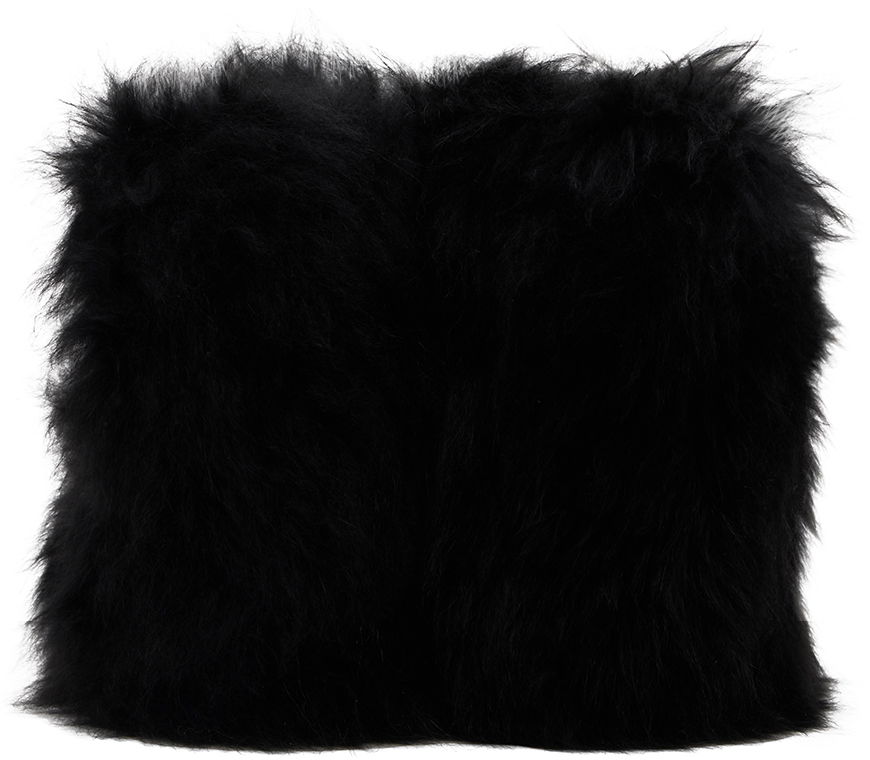 Палта We11done We11done Fur Moccasin Boots Черно | WD-AO2-24-459-W-BK, 1
