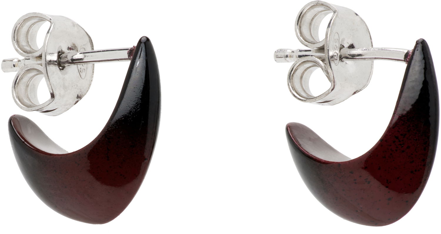 Обеци LEMAIRE LEMAIRE Micro Drop Stud Earrings Бургунди | JW0054 LO0114, 1