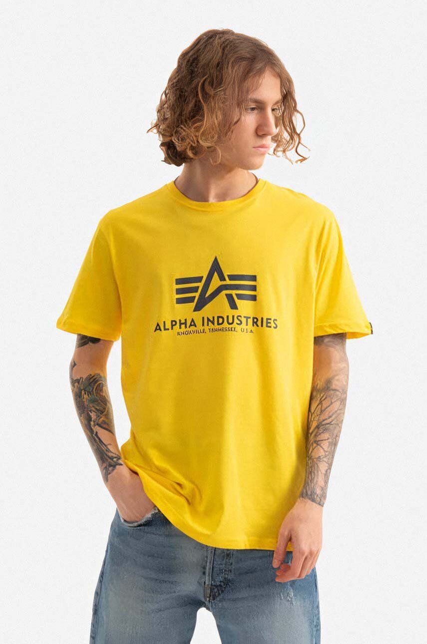 Тениска Alpha Industries Alpha Industries Basic T-Shirt Жълто | 100501.465, 0