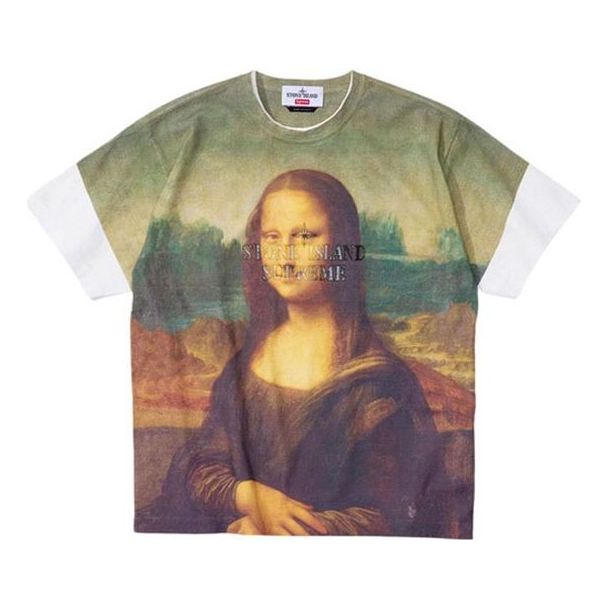 Тениска Supreme Supreme x Stone Island Mona Lisa Tee Зелено | SUP-SS22-715, 0