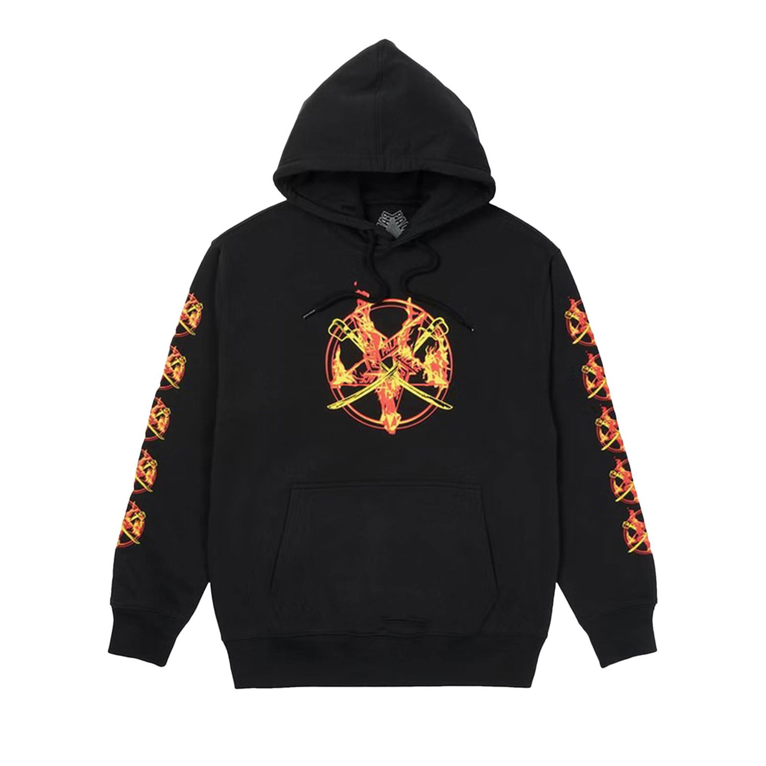 Суитчър Palace Flamed Hoodie Черно | P21HD014, 1