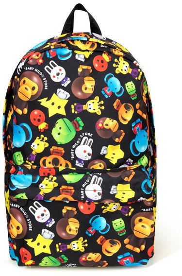 Раница BAPE Baby Milo All-Over Print Backpack Черно | 0MXBGW4224XAO, 1