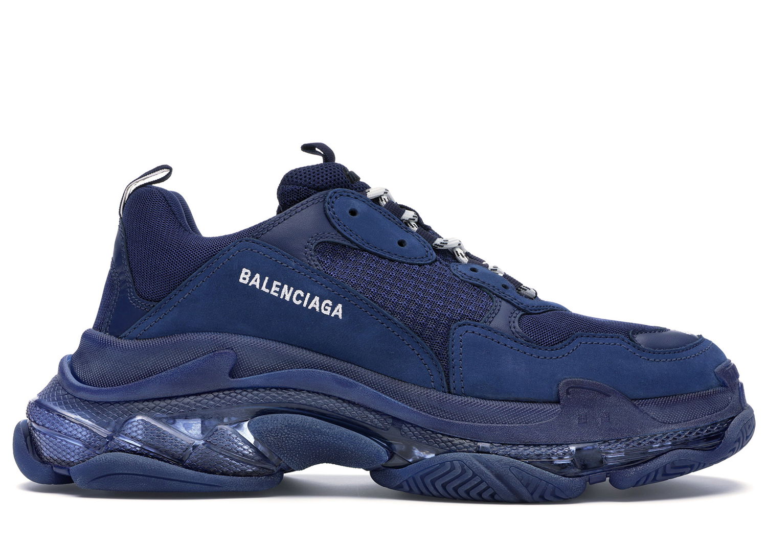 Кецове и обувки Balenciaga Triple S Clear Sole Navy Тъмно синьо | 541624W09O14107, 0