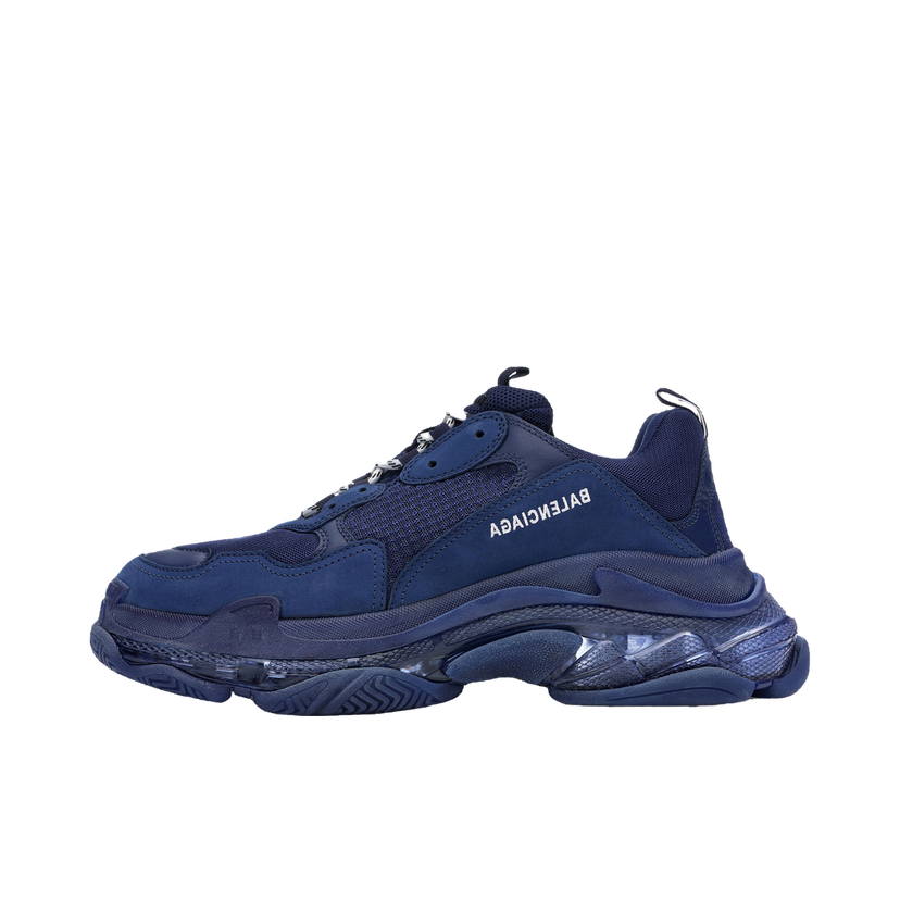 Кецове и обувки Balenciaga Triple S Clear Sole Navy Тъмно синьо | 541624W09O14107