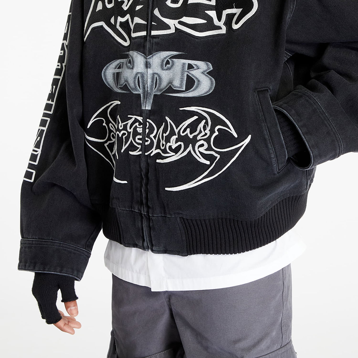 Яке Ambush Patch Denim Bomber Jacket Черно | BMYQ001F23DEN0011200, 1