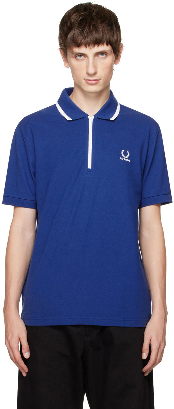 Поло тениска RAF SIMONS Fred Perry x Polo Tee Синьо | SM6501, 0