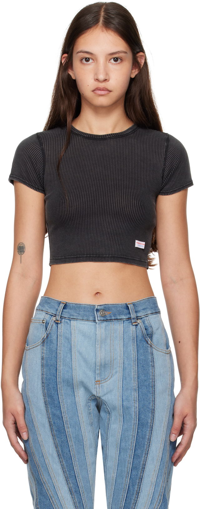 Cropped Short-Sleeve T-Shirt