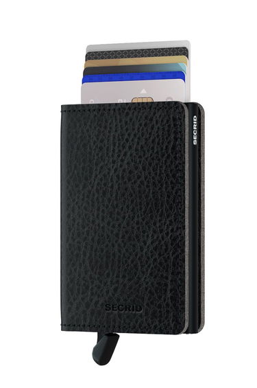 Портфейл Secrid Leather Wallet Черно | SVg.Black.Black, 1