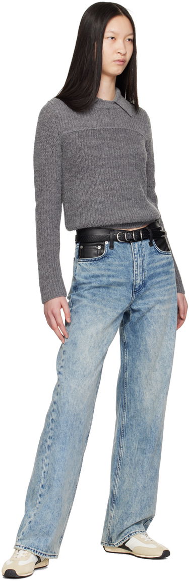 Колани rag & bone Spire Leather Belt Черно | WJW24FB1027EM27, 2