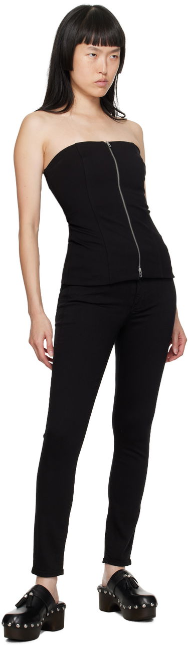 Потник rag & bone Irina Zip-Front Tank Top Черно | WAC23HT015LC15, 3