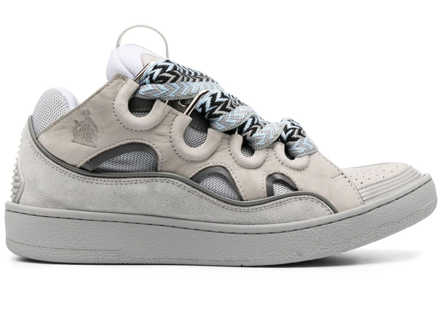Кецове и обувки LANVIN Leather Curb "Light Grey Blue" Сиво | FMSKRK11DRAGA 2313, 0