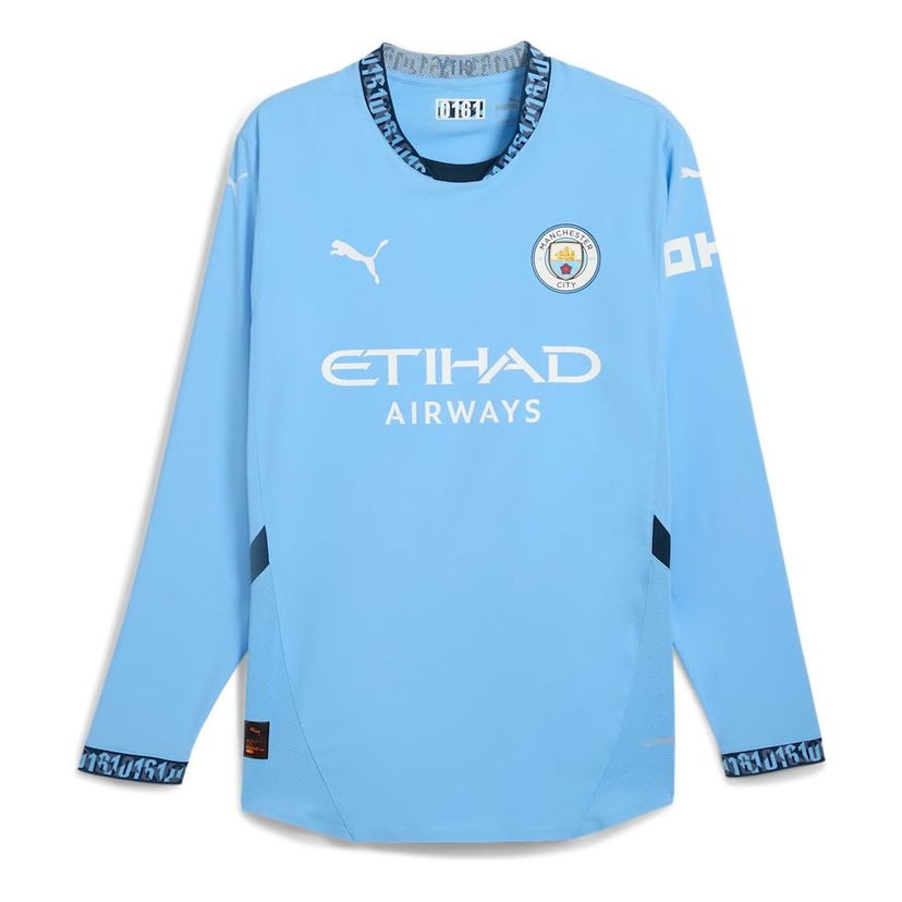 Фланелка Puma Manchester City 2024/25 Authentic Home Long Sleeve Jersey Синьо | 775183-01