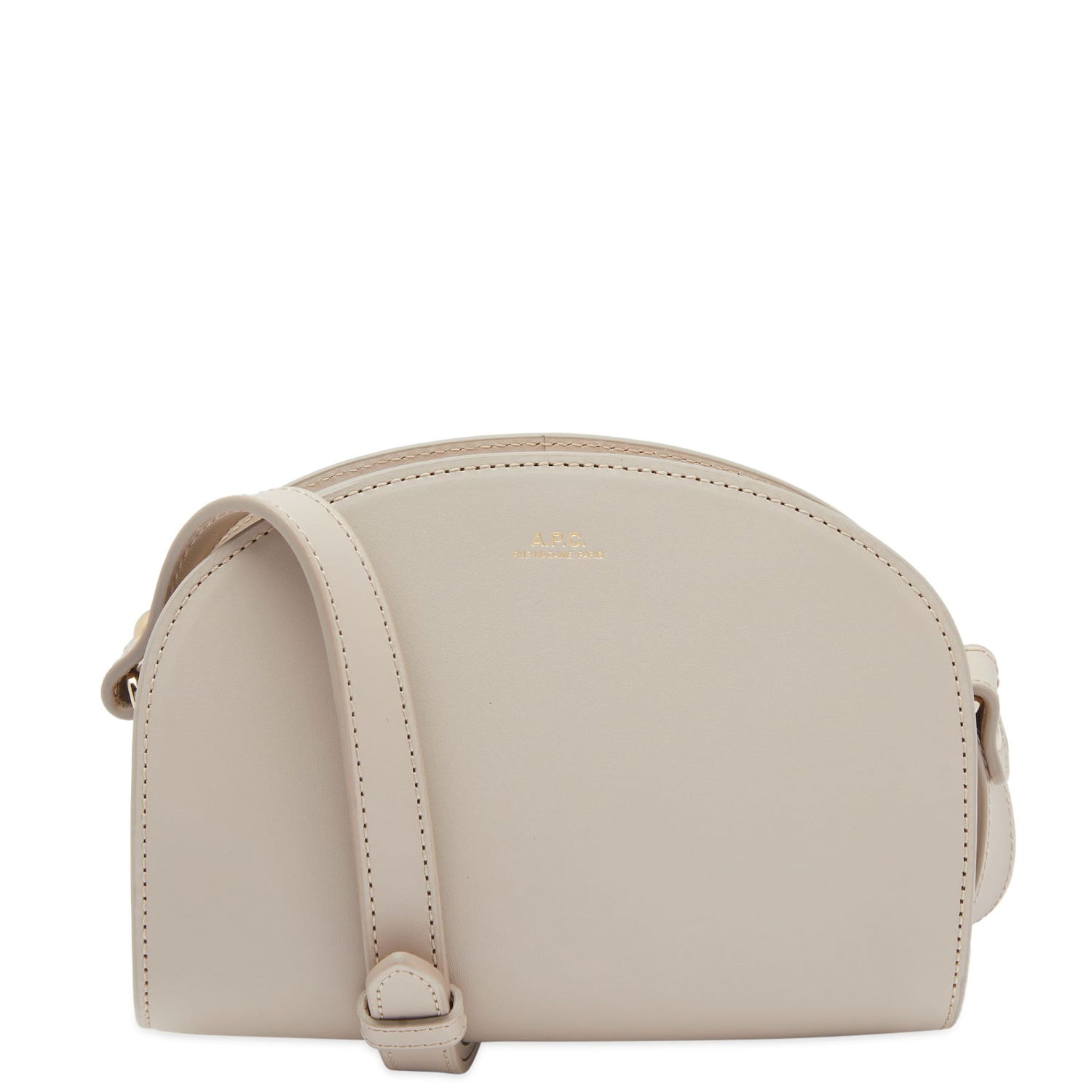 Чанта през рамо A.P.C. Demi-Lune Mini Bag Сиво | PXAWV-F61392-LAL, 0