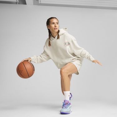 Суитчър Puma Stewie Prism Basketball Hoodie Бежово | 630524_01, 2