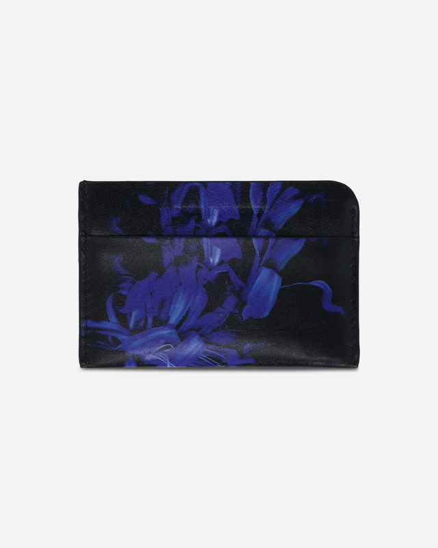 Floral Print Leather Cardholder