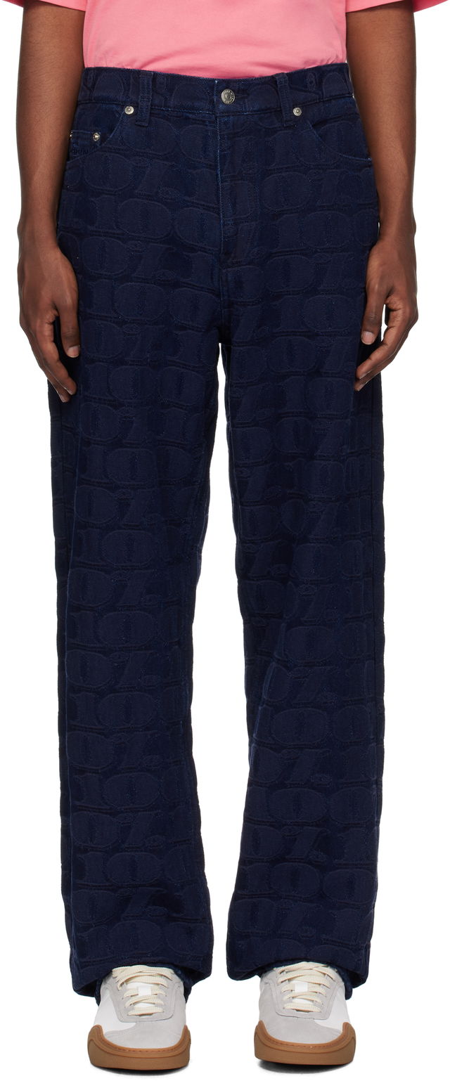 Jacquard '100' Jeans