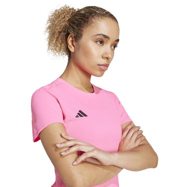 Тениска adidas Performance Adizero E Running T-Shirt Розово | JF3497, 4
