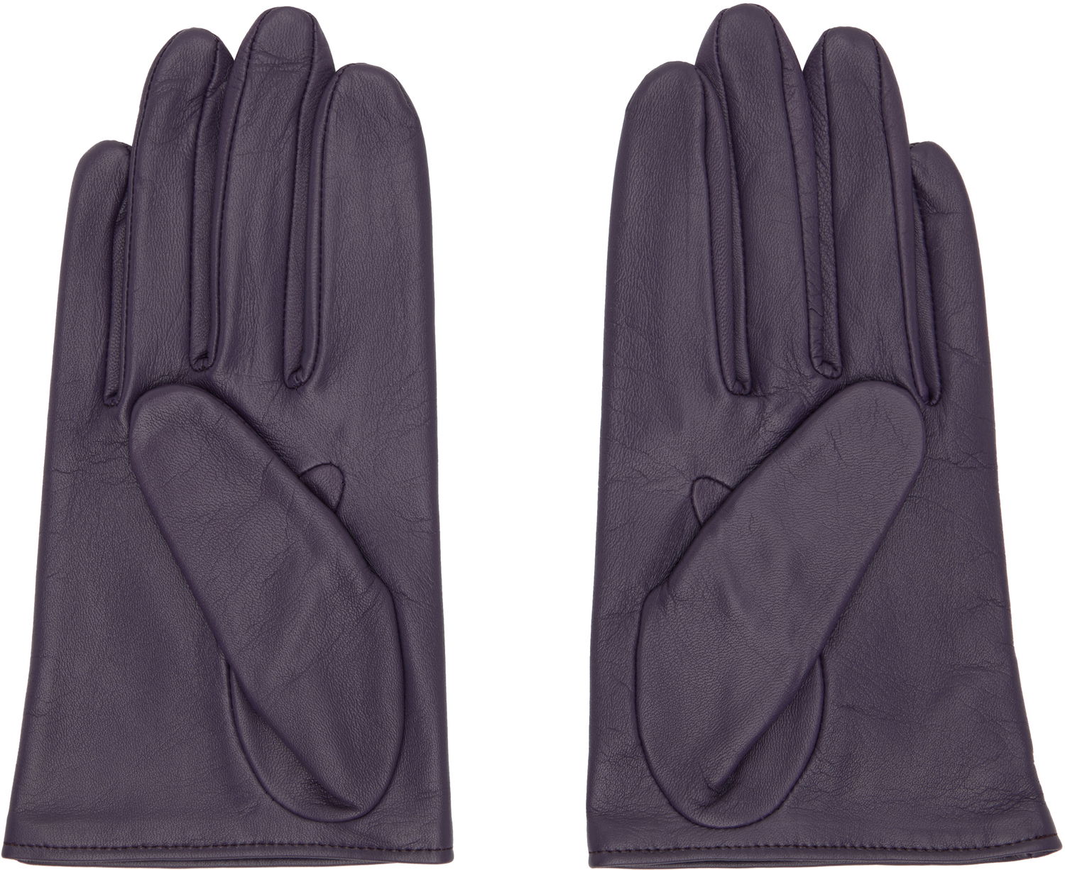 Ръкавици Yohji Yamamoto YOHJI YAMAMOTO Short Leather Gloves Лилаво | FL-W01-771, 1