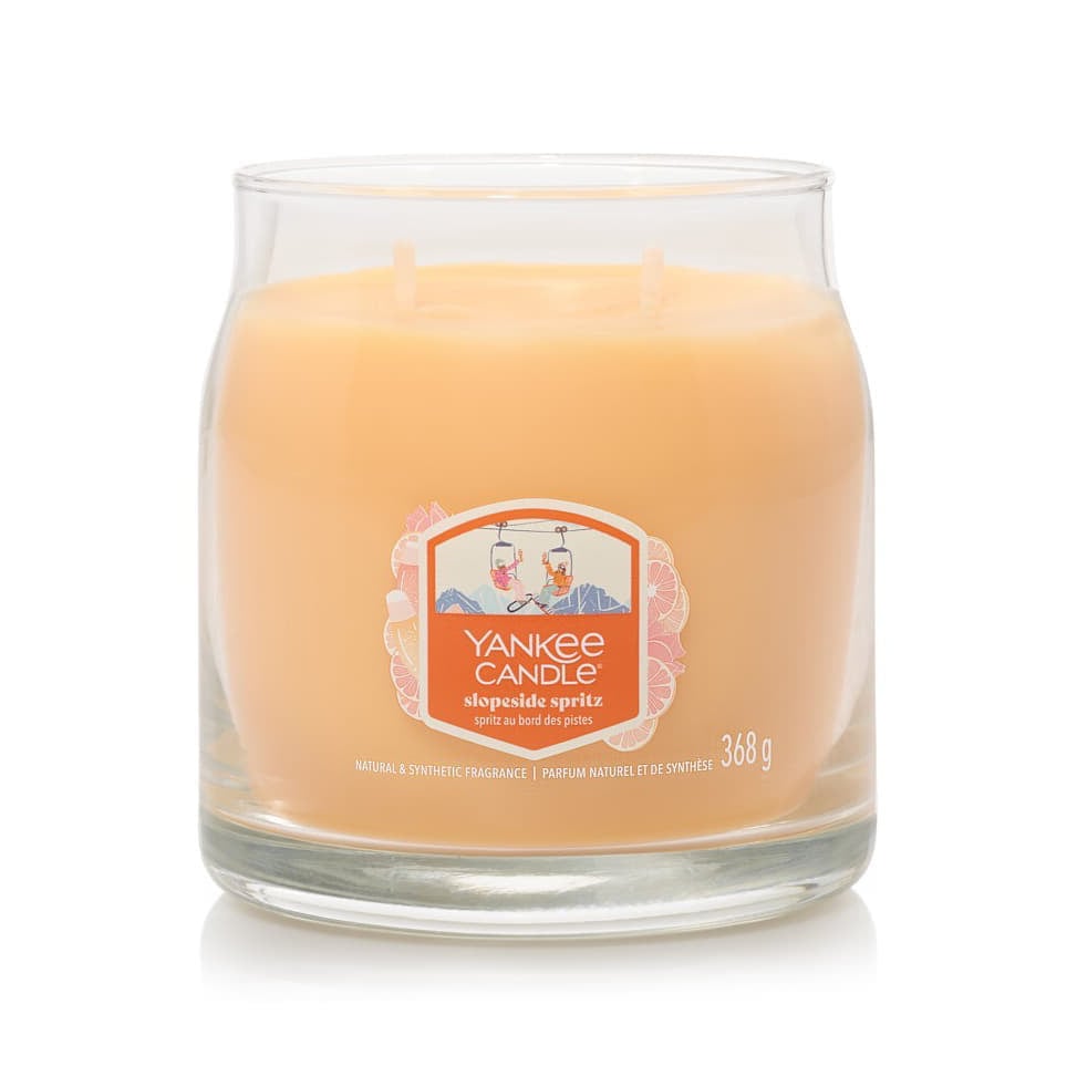 Свещи Yankee Candle Slopeside Spritz Signature Medium Jar 2-Wick Candle 368g Жълто | 43502 YC, 1